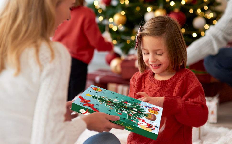 FFZZKJ Advent Calendar 2024 Kids with Lights