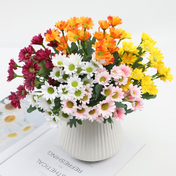🏆Flash Sale⚡Artificial Outdoor Sunset Mums Flowers - UV resistant, Waterproof, Windproof