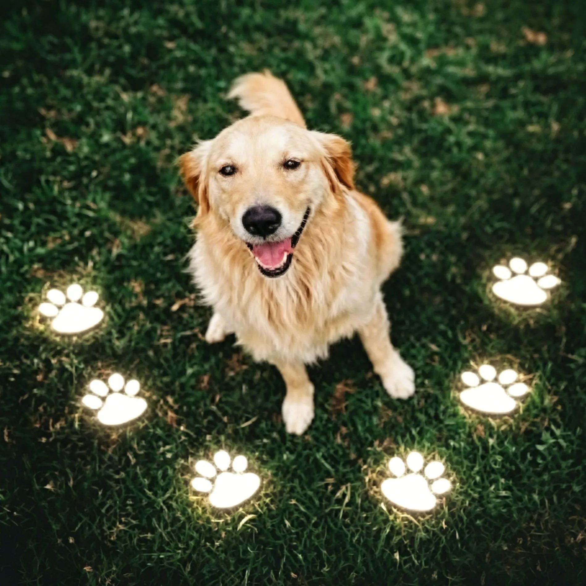 Solar paw lights for pet lovers🐾