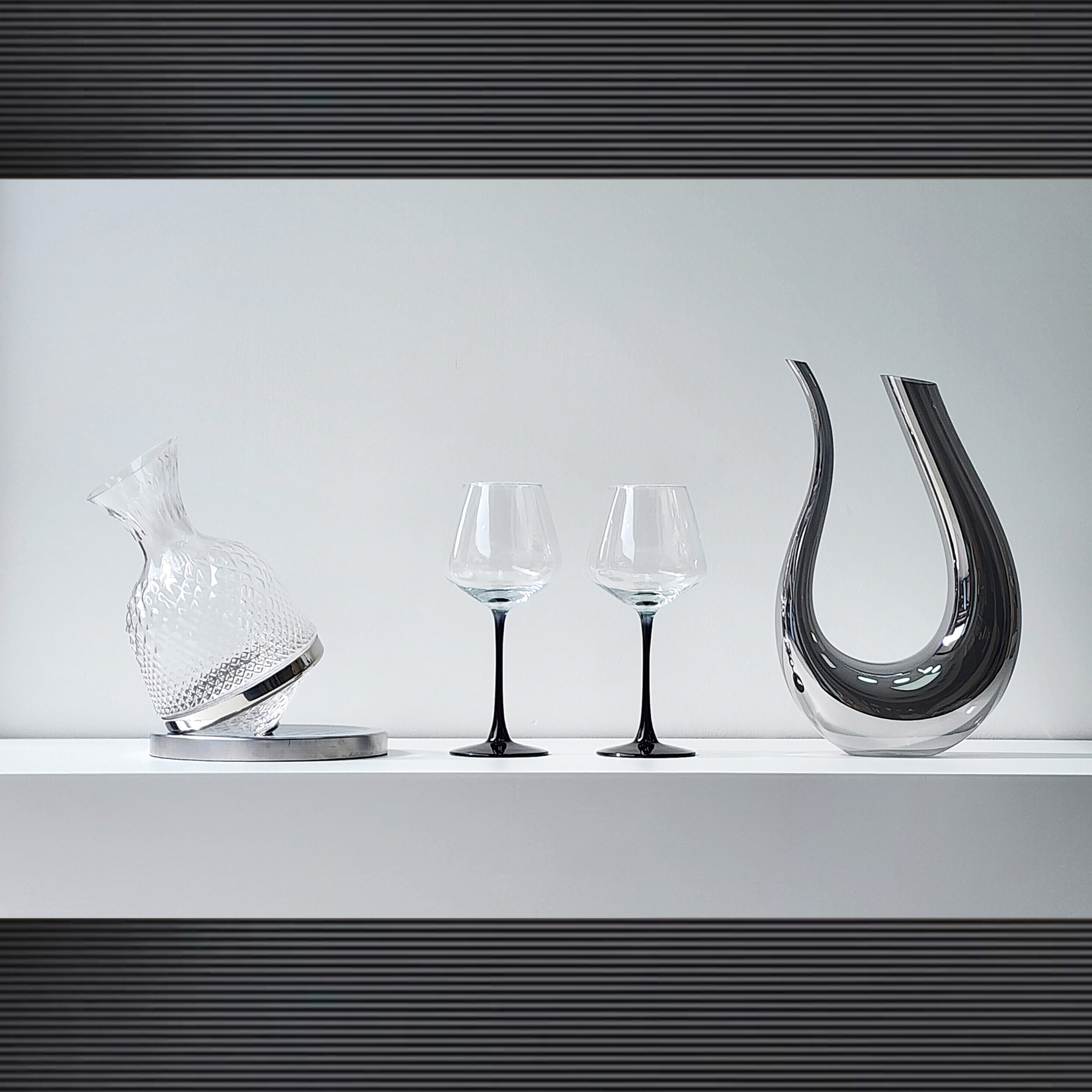 Wine Cabinet Simple Soft Furnishing Desktop Ornaments Home Accessories Creative Glass Ceramic Crafts