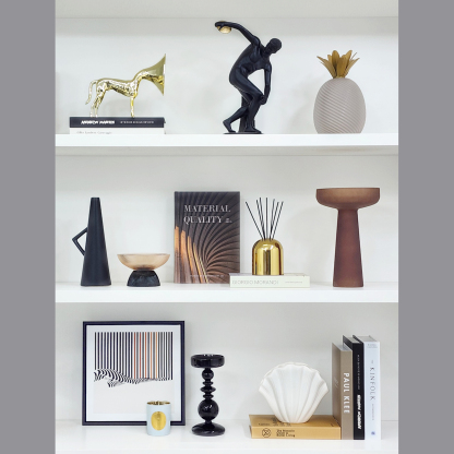 Simple Home Soft Decorations: Ceramic and Glass Ornaments, Wall Paintings