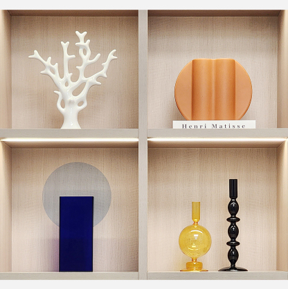 Soft Furnishing Ornaments for Living Room & Bookshelf: Ceramic and Glass Home Crafts
