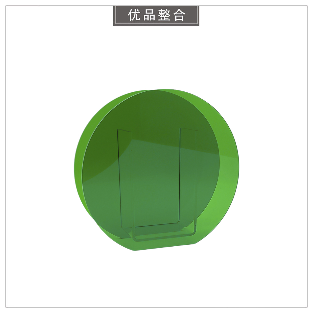 Green Round Acrylic Ornament