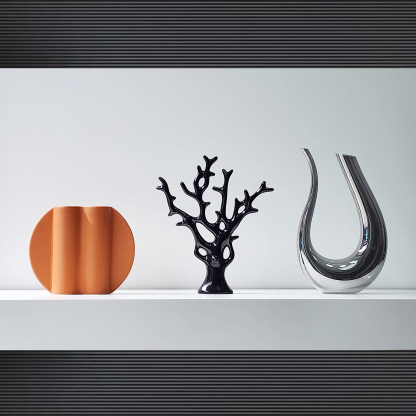 Wine Cabinet Simple Soft Furnishing Desktop Ornaments Home Accessories Creative Glass Ceramic Crafts