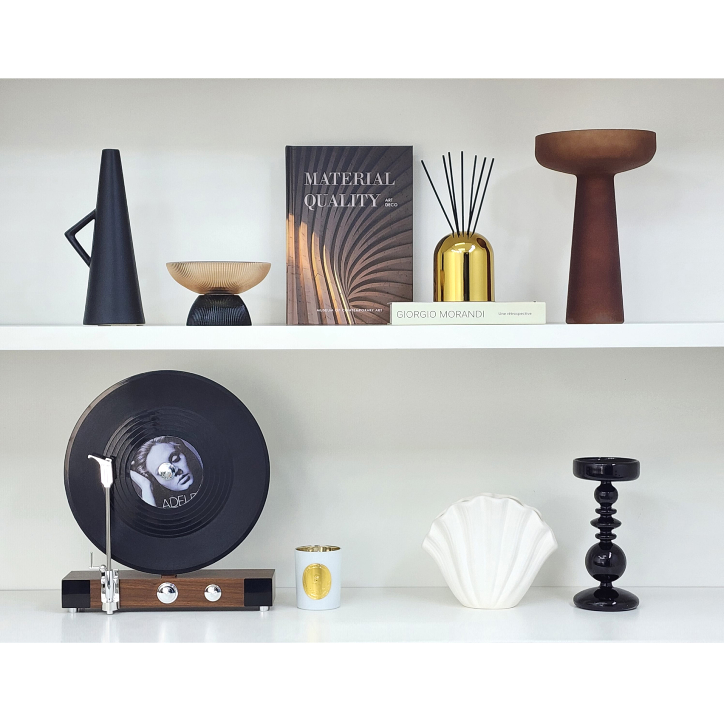 Simple Home Soft Decorations: Ceramic and Glass Ornaments, Wall Paintings