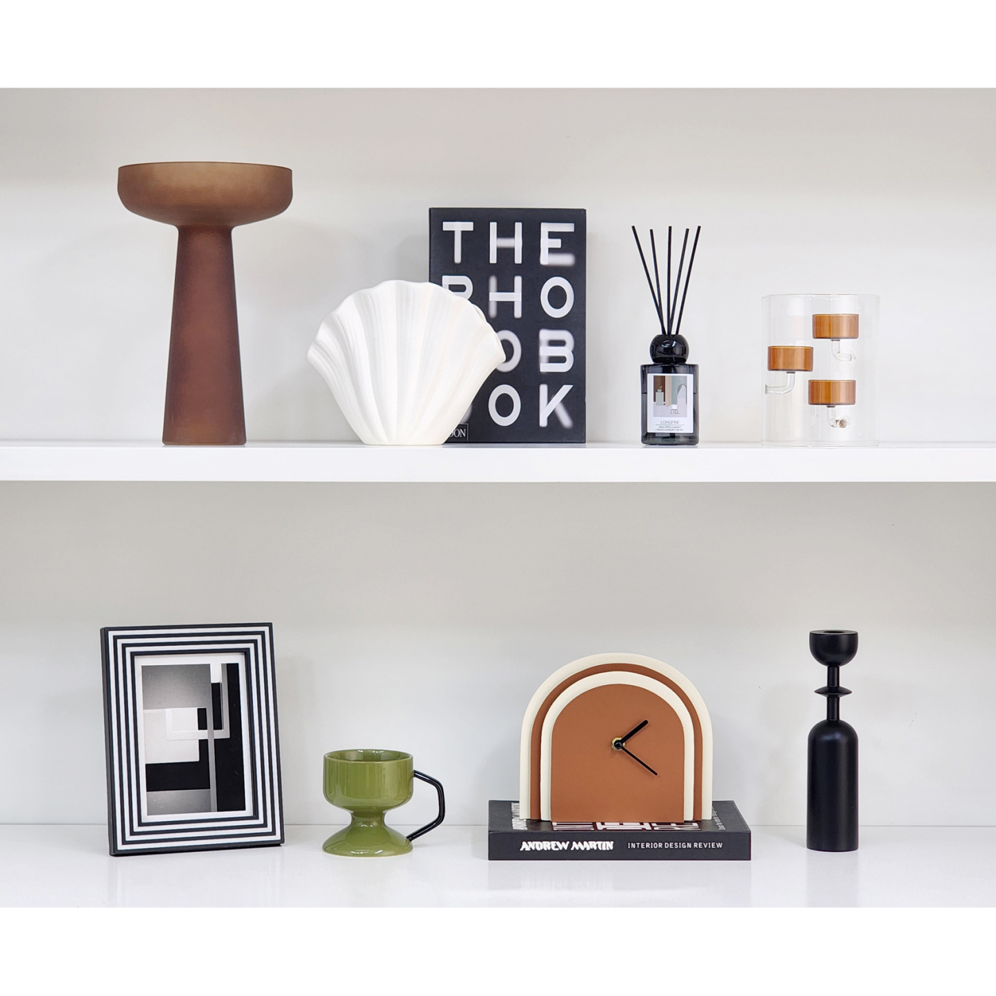 Modern Showroom TV Cabinet Simple Soft Furnishing Ornaments, Bookcase Ceramic Glass Desktop Home Accessories