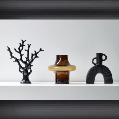 Wine Cabinet Simple Soft Furnishing Desktop Ornaments Home Accessories Creative Glass Ceramic Crafts