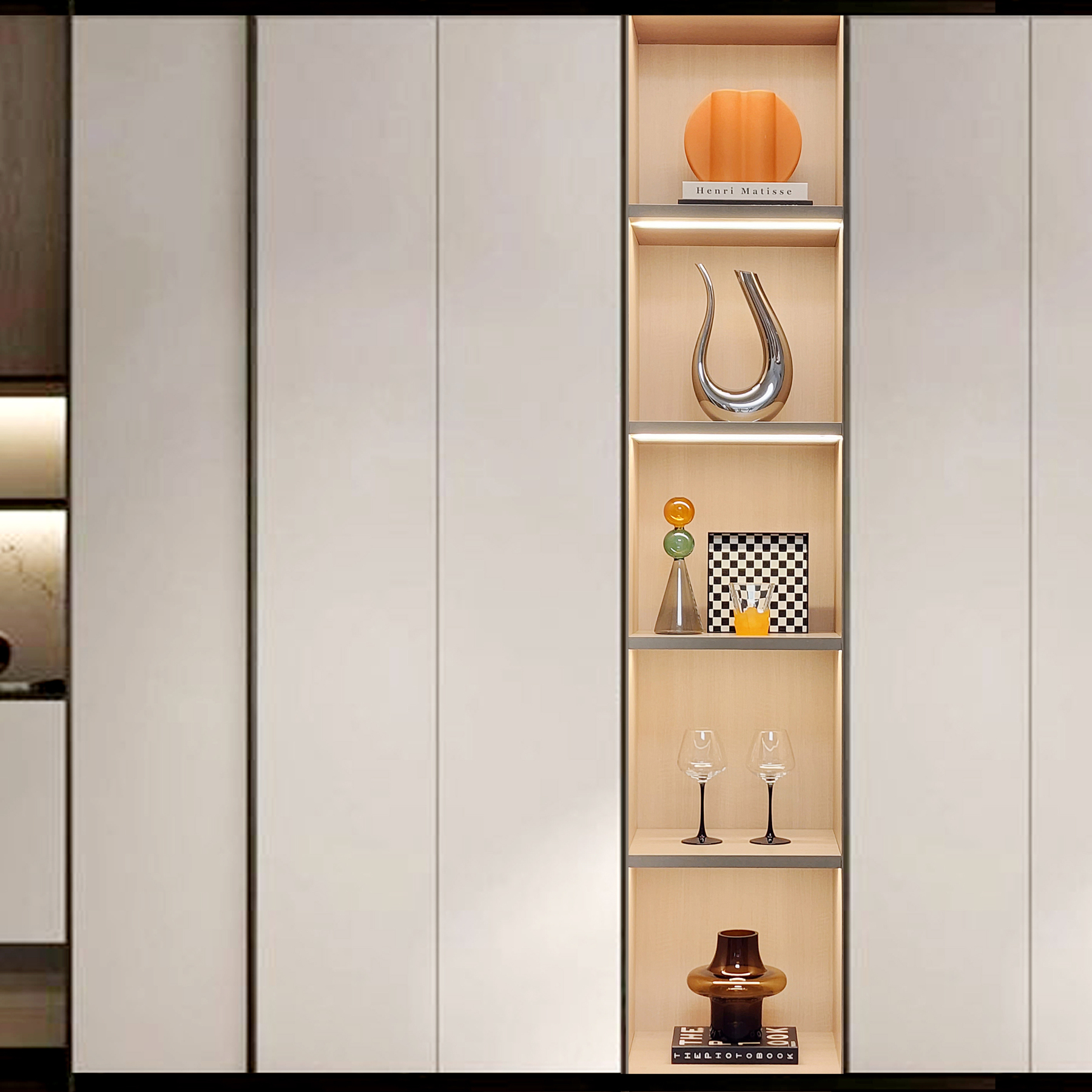 Wine Cabinet Simple Soft Furnishing Desktop Ornaments Home Accessories Creative Glass Ceramic Crafts