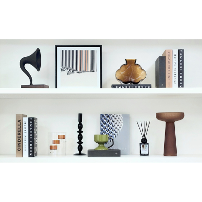 Modern Showroom TV Cabinet Simple Soft Furnishing Ornaments, Bookcase Ceramic Glass Desktop Home Accessories