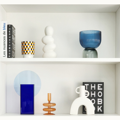 Soft Furnishing Ornaments for Living Room & Bookshelf: Ceramic and Glass Home Crafts