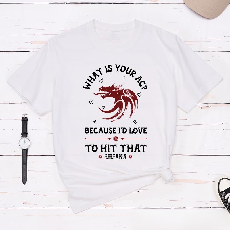 Personalized What is Your AC Couple Game Classic T-Shirts CRPG Video Game Tshirt Fantasy Game Shirt Valentine's Day