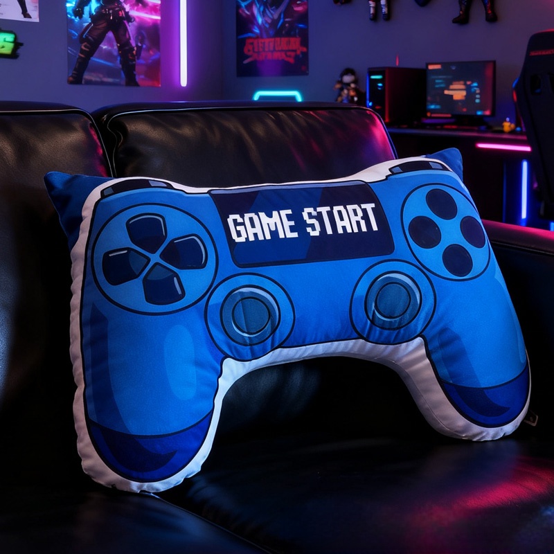 Personalized Game Controller Pillow Christmas Gift for Gamer Geek Video Game Gift Controller Pillow Cushion Game Room Living Room Bedroom Decor