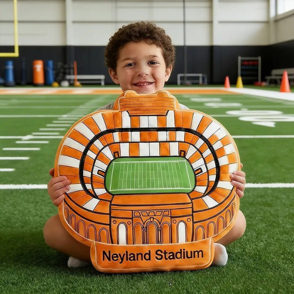 Personalized Neyland Stadium Shaped Pillow for Sports Enthusiasts and Kids