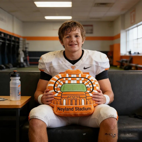 Personalized Neyland Stadium Shaped Pillow for Sports Enthusiasts and Kids