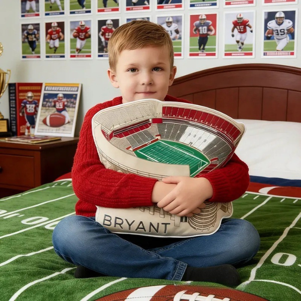 Personalized Saban Field At Bryant Denny Stadium Pillow for Football Lovers Fans and Kids