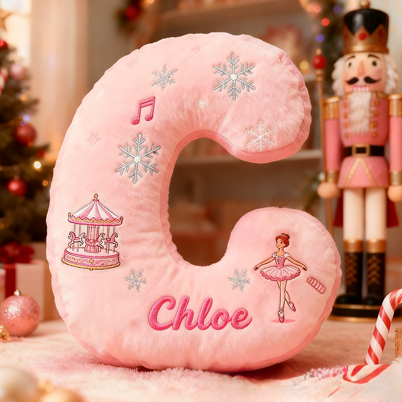 Personalized Colorful 26 Letters Cute Graphic 3D Print Pillow Cute Magic Beautiful Letter Custom Pillow Gift Christmas Gift for Kids