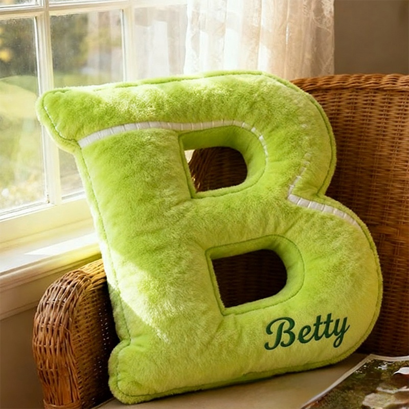 Personalized Graphic3DPrint Tennis Letter Pillow with Custom Name for Sports Lovers