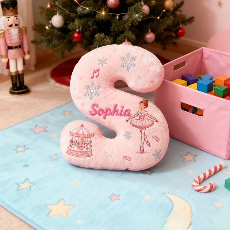 Personalized Colorful 26 Letters Cute Graphic 3D Print Pillow Cute Magic Beautiful Letter Custom Pillow Gift Christmas Gift for Kids