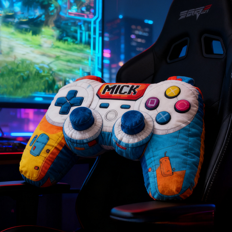 Personalized Graphic 3D Print Game Controller Pillow Custom Boy Gamer Lover Pillow Gift for Game Geek