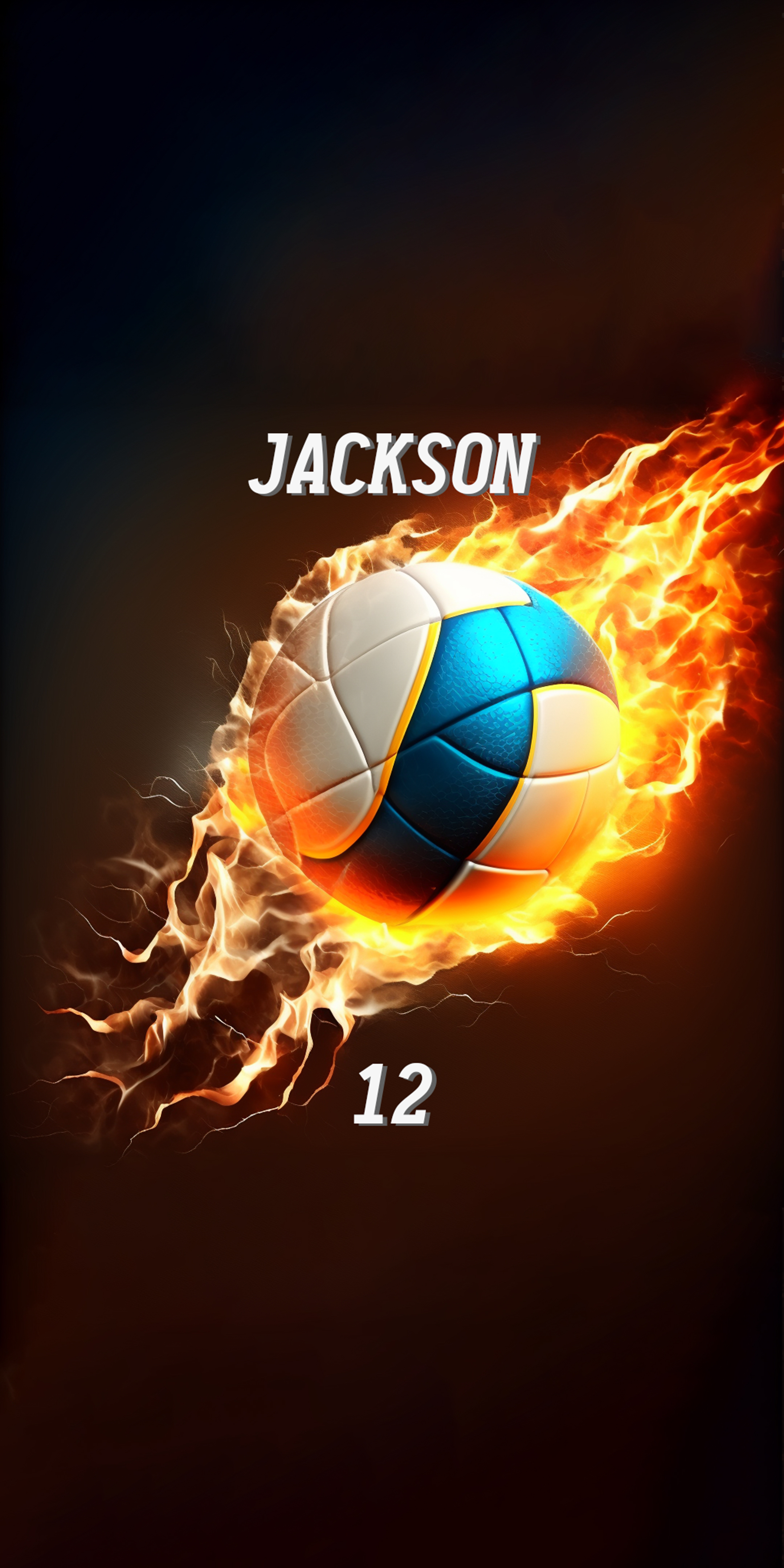 Personalized Kids Fire Volleyball Beach Towel For Summer&Beach|DYTowel120