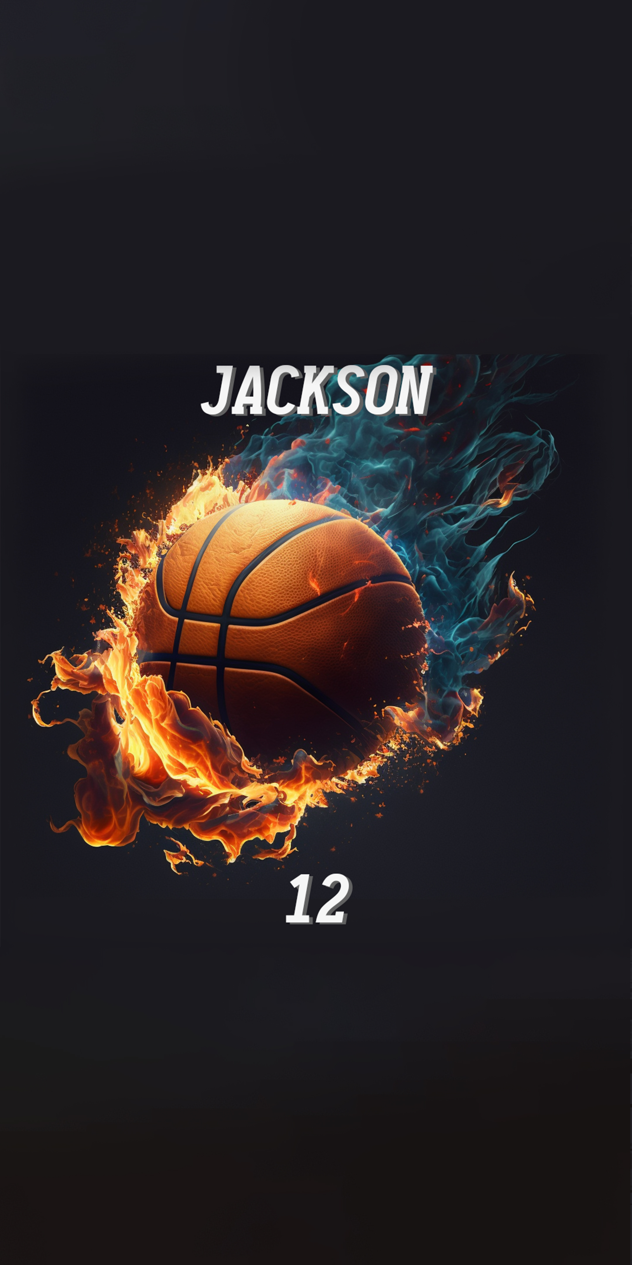 Personalized Kids Fire Basketball Beach Towel For Summer&Beach|DYTowel121