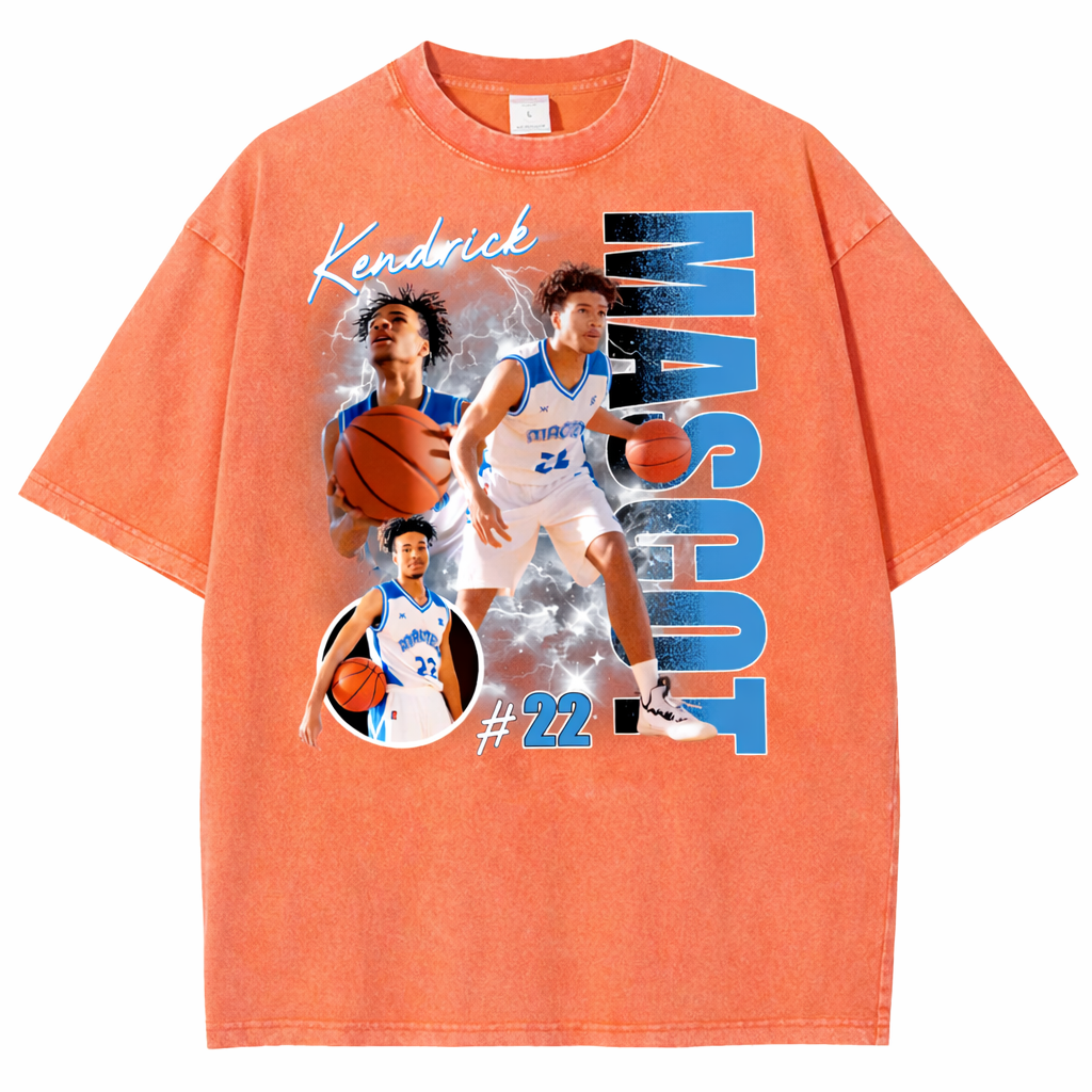 Custom Photo Basketball Player Shirt - Personalized Team Name School Name Bootleg Shirt