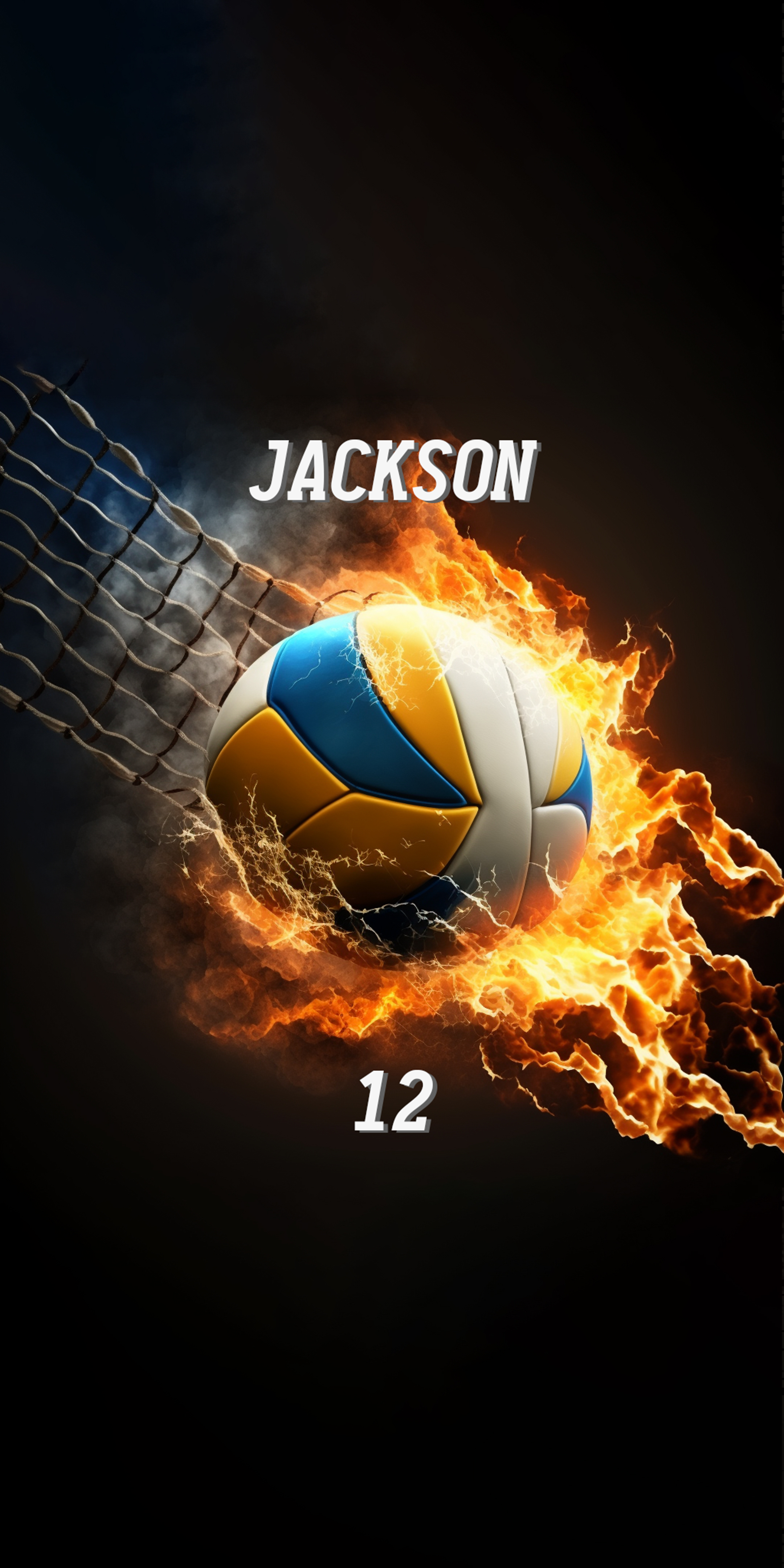 Personalized Kids Fire Volleyball Beach Towel For Summer&Beach|DYTowel120