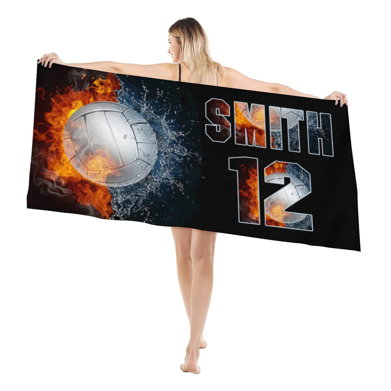 Personalized Volleyball Beach Towel For Summer&Beach|DYTowel257