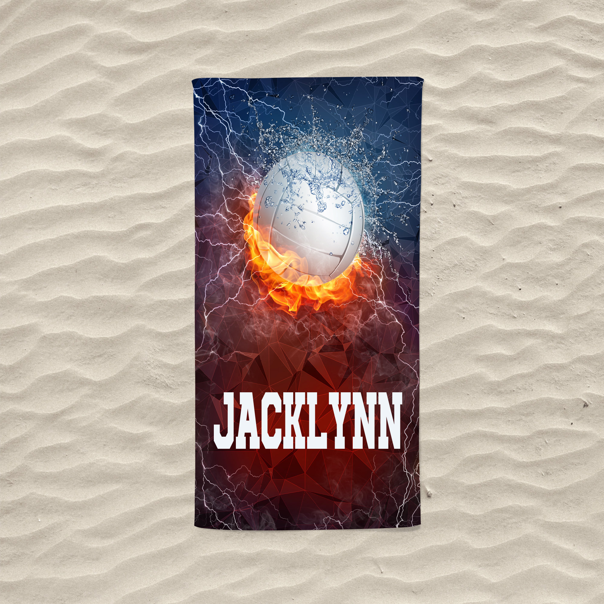 Personalized Volleyball Beach Towel For Summer&Beach|DYTowel352