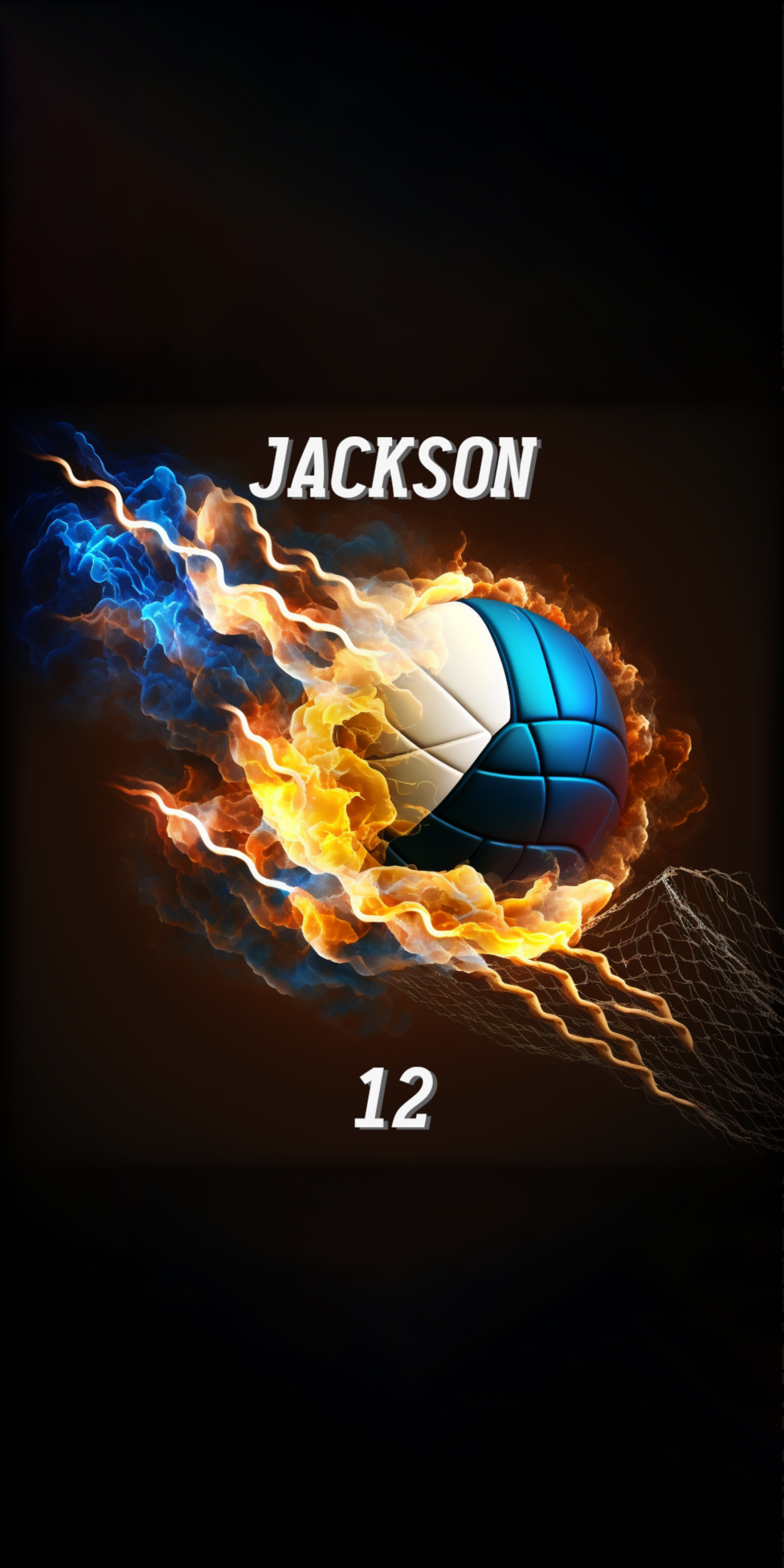 Personalized Kids Fire Volleyball Beach Towel For Summer&Beach|DYTowel120