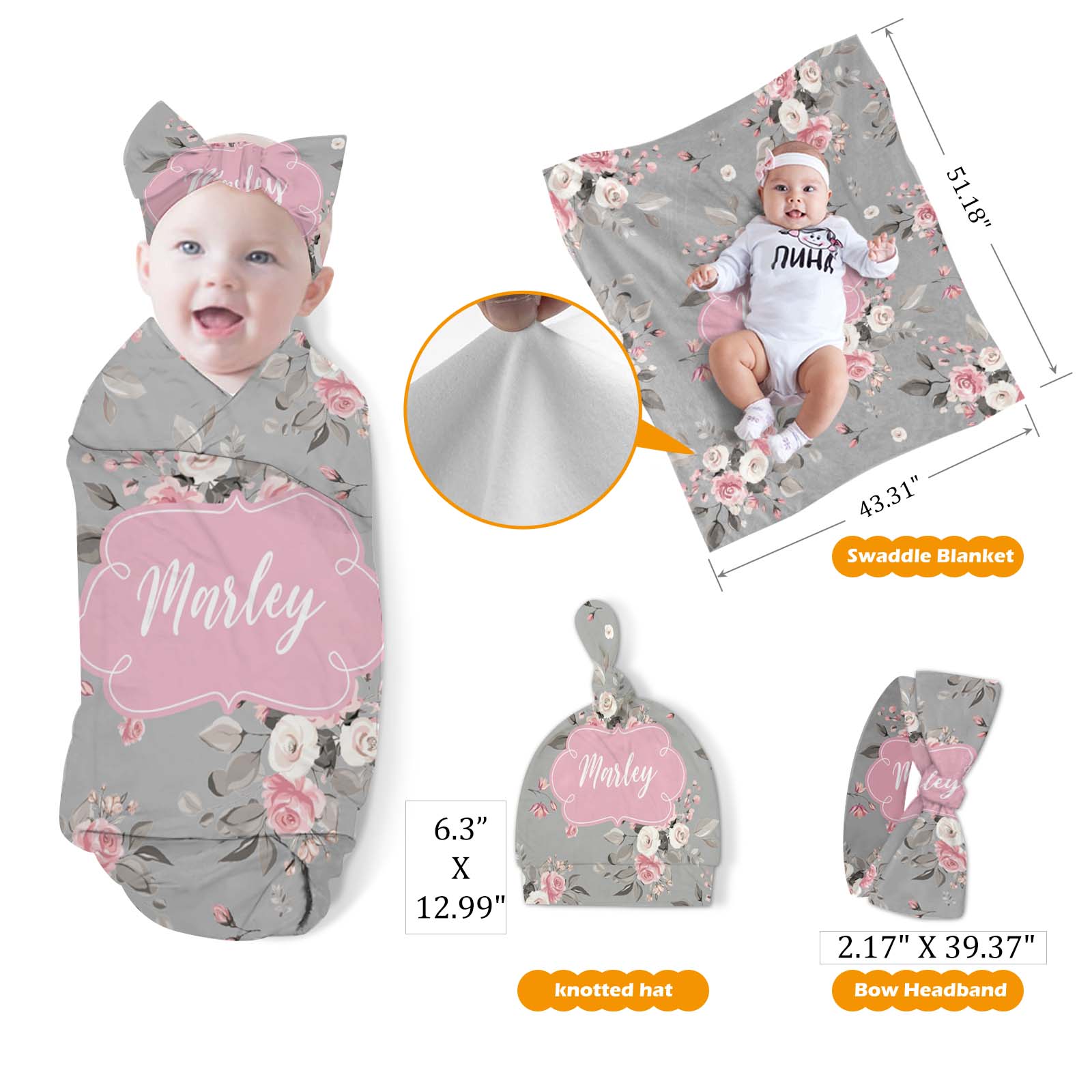 Personalized Baby Flower Car Seat Canopy| Canopyl27