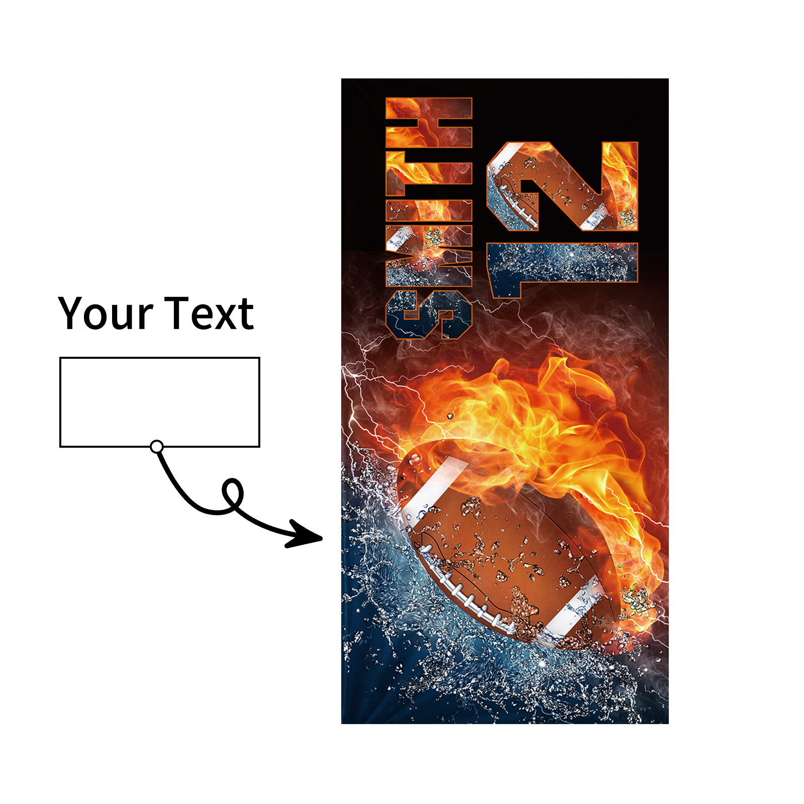 Personalized Football Beach Towel For Summer&Beach|DYTowel259