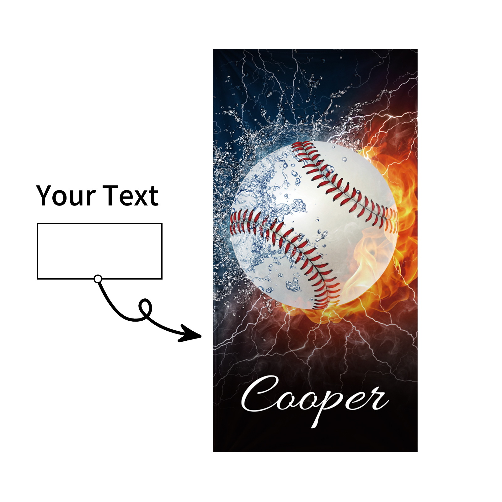 Personalized Sports Beach Towel For Summer&Beach|DYTowel245