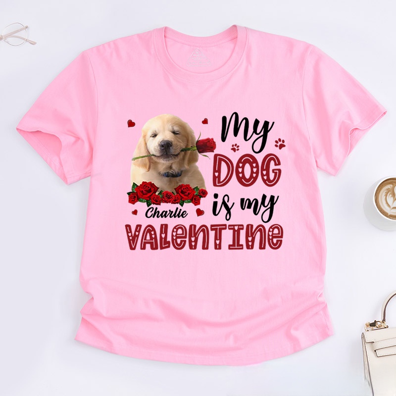 Personalized Pet Lover Valentine Gift for Pet Owners T-Shirt