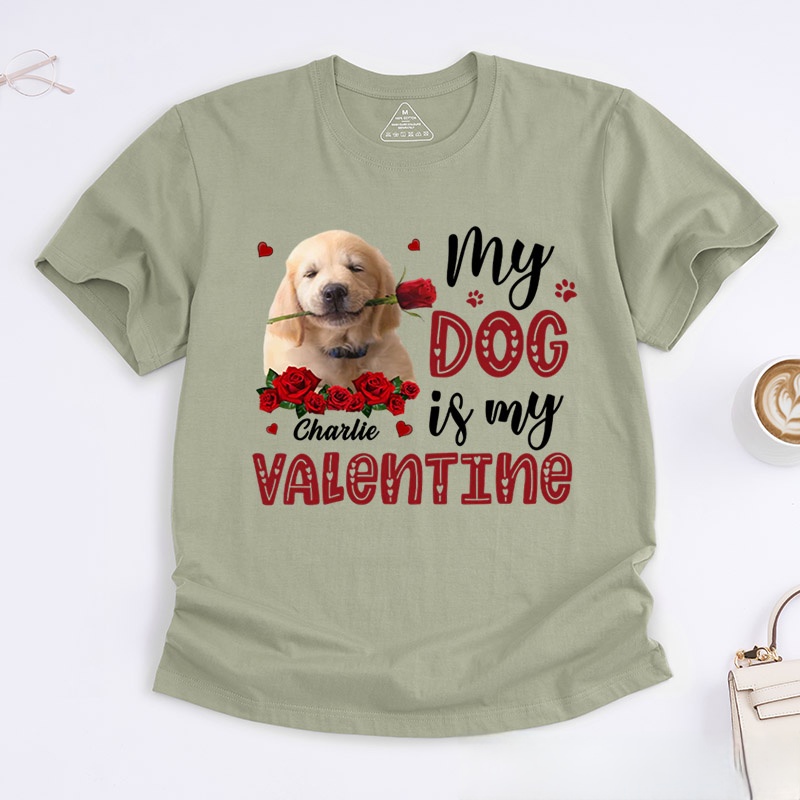 Personalized Pet Lover Valentine Gift for Pet Owners T-Shirt