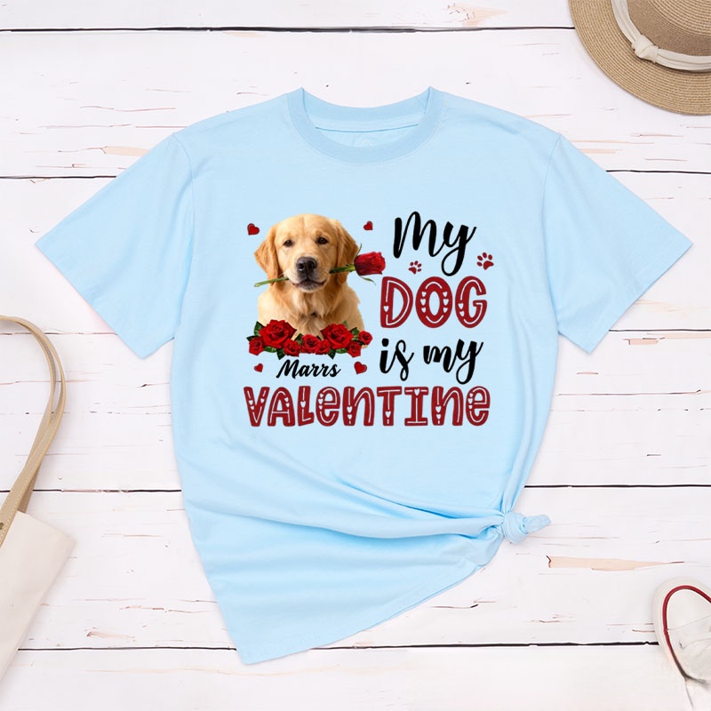 Personalized Pet Lover Valentine Gift for Pet Owners T-Shirt