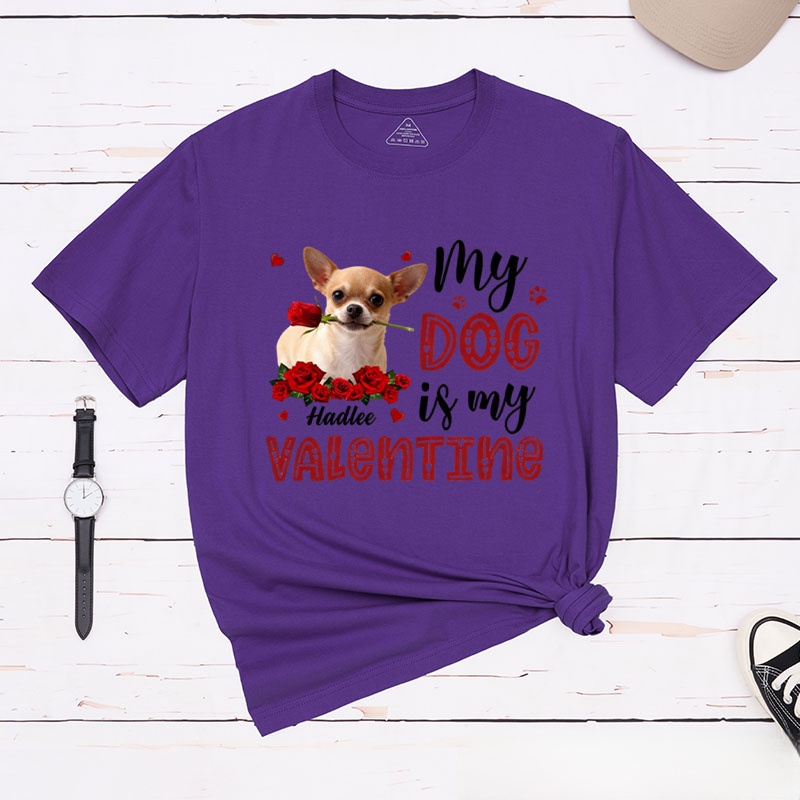 Personalized Pet Lover Valentine Gift for Pet Owners T-Shirt