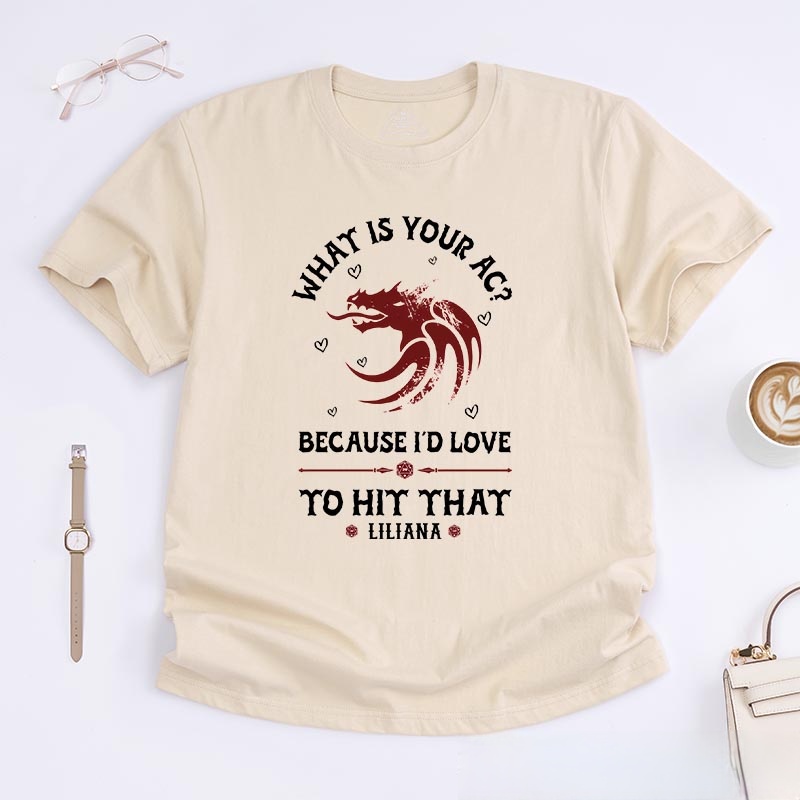 Personalized What is Your AC Couple Game Classic T-Shirts CRPG Video Game Tshirt Fantasy Game Shirt Valentine's Day