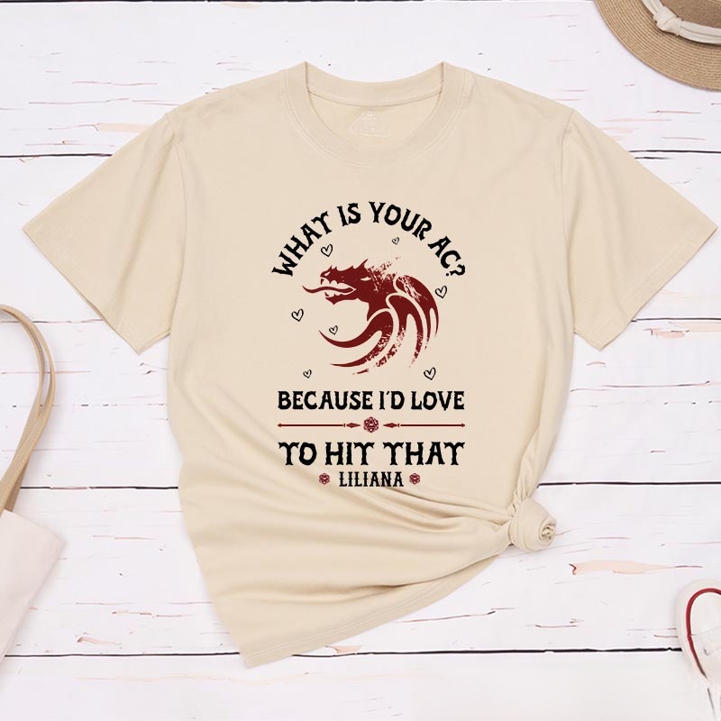 Personalized What is Your AC Couple Game Classic T-Shirts CRPG Video Game Tshirt Fantasy Game Shirt Valentine's Day