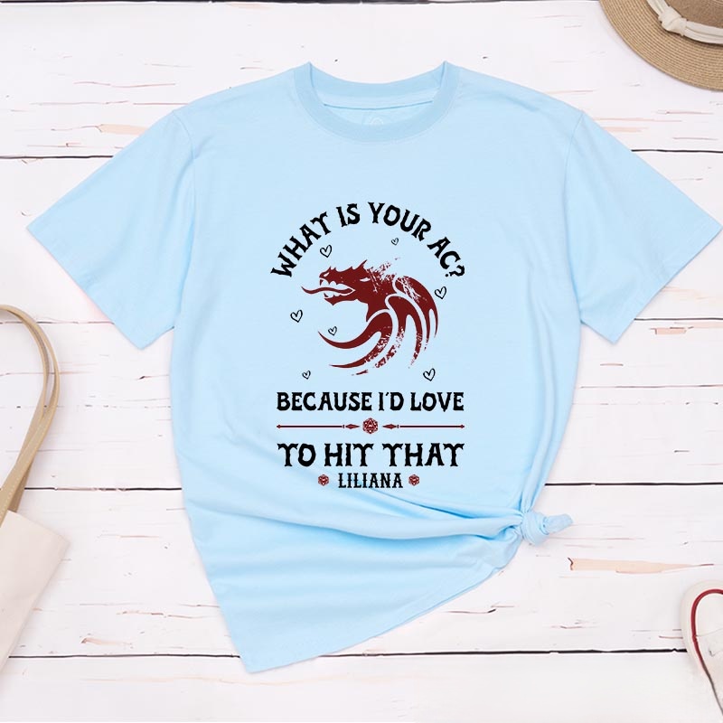 Personalized What is Your AC Couple Game Classic T-Shirts CRPG Video Game Tshirt Fantasy Game Shirt Valentine's Day