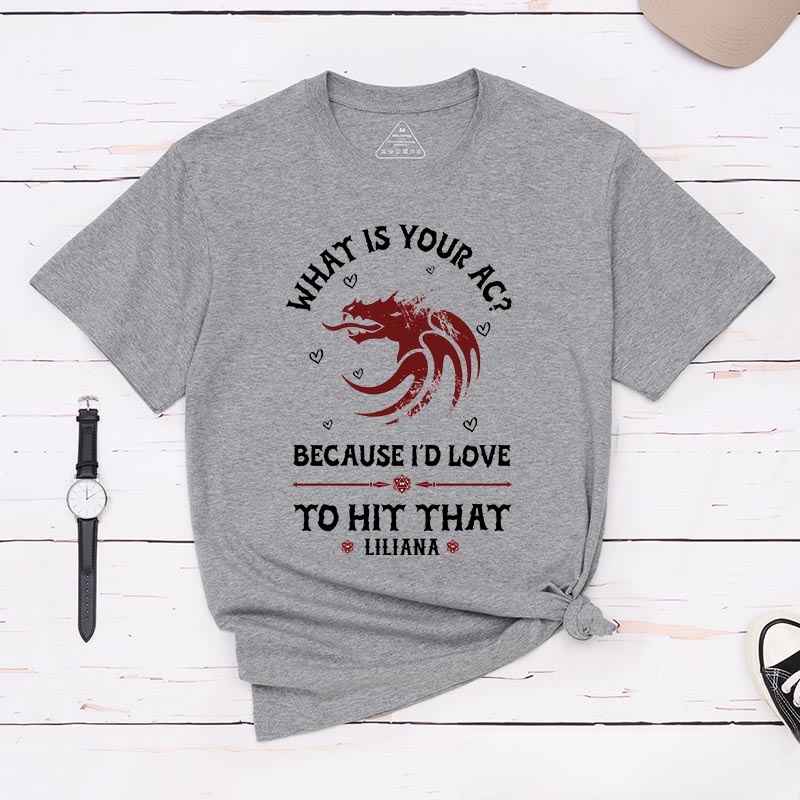 Personalized What is Your AC Couple Game Classic T-Shirts CRPG Video Game Tshirt Fantasy Game Shirt Valentine's Day