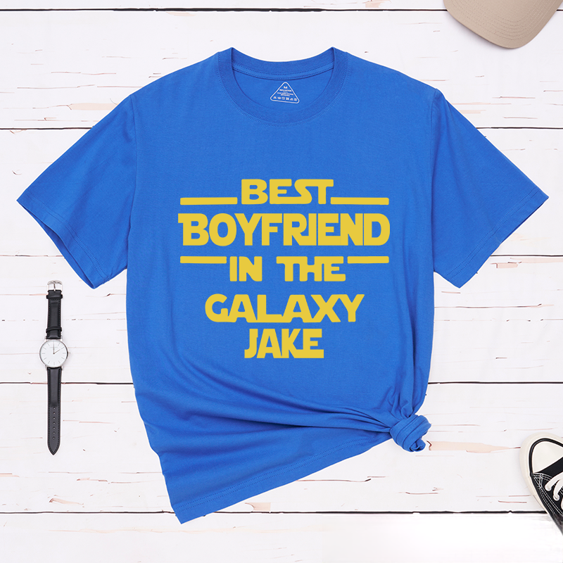 Personalized Best Couple in the Galaxy Matching Classic T-Shirts Honeymoon Shirt for Movie Lovers Valentines Day Just Married Shirt