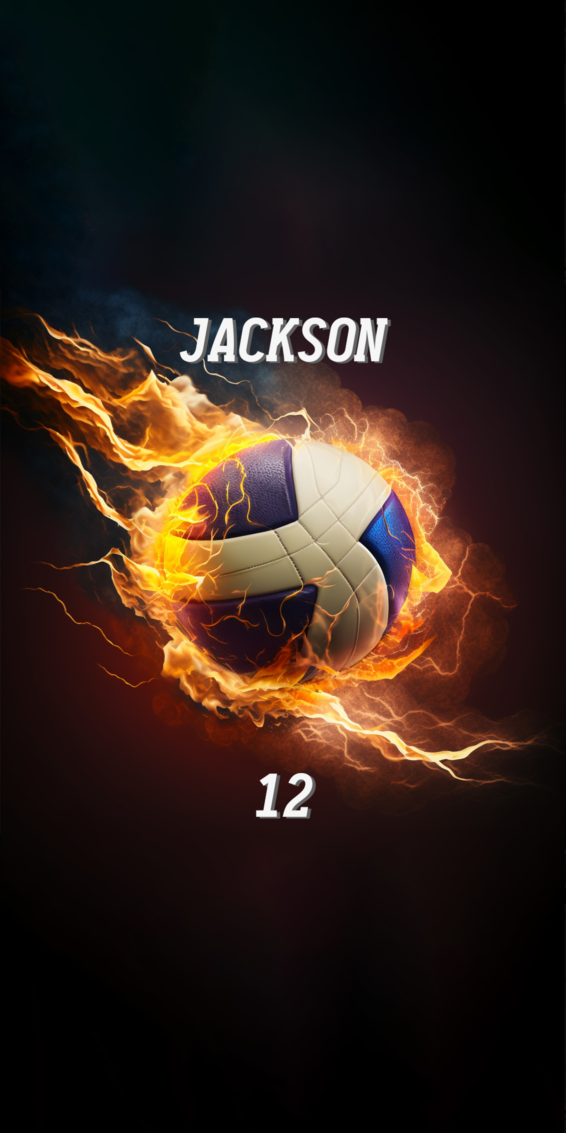 Personalized Kids Fire Volleyball Beach Towel For Summer&Beach|DYTowel120