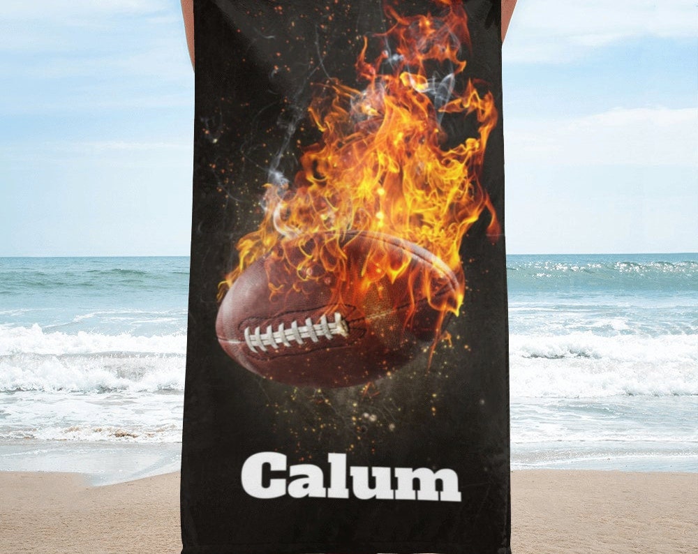 Personalized Kid Football Towel For Summer&Beach|DYTowel58