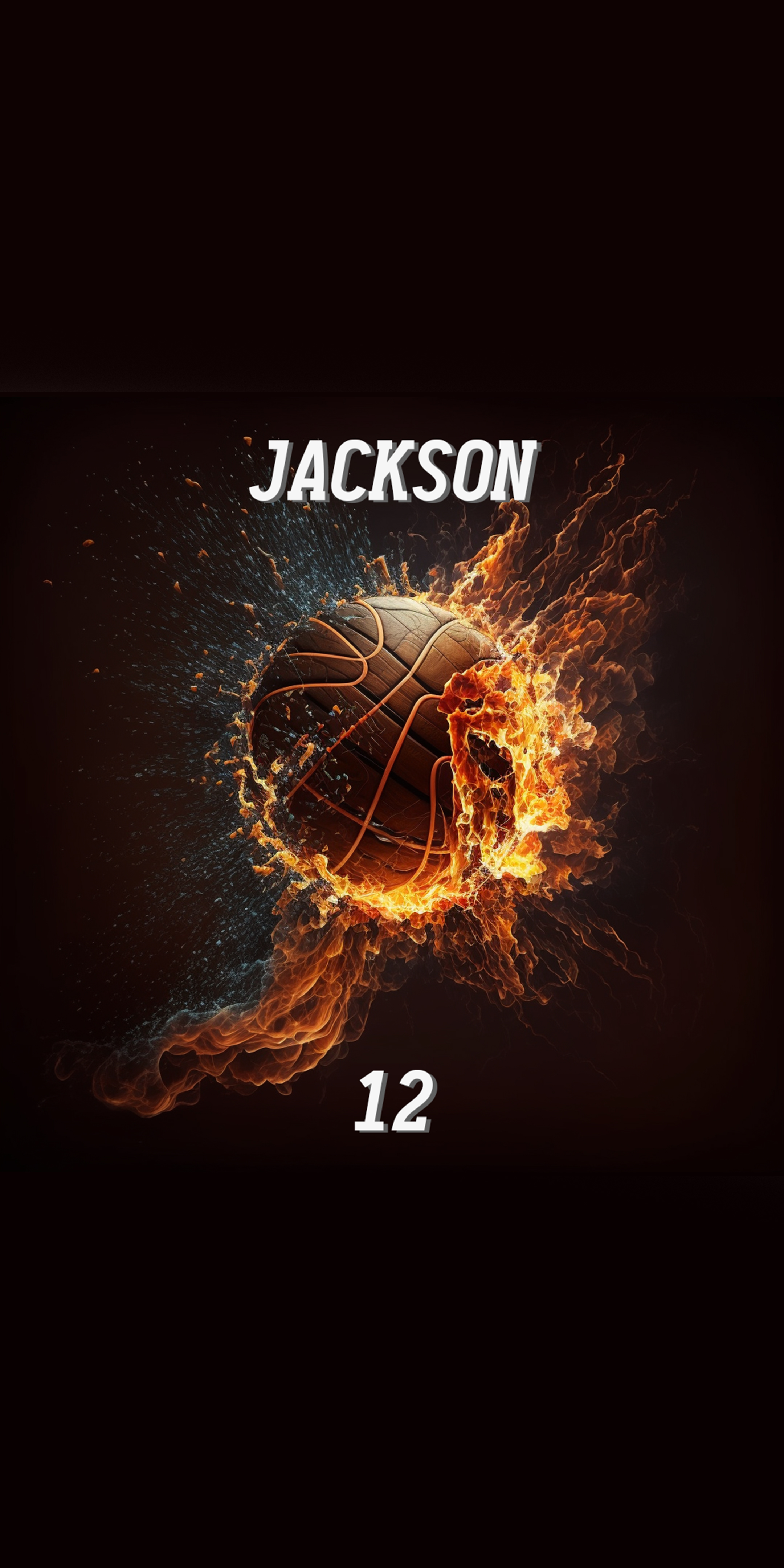 Personalized Kids Fire Basketball Beach Towel For Summer&Beach|DYTowel121