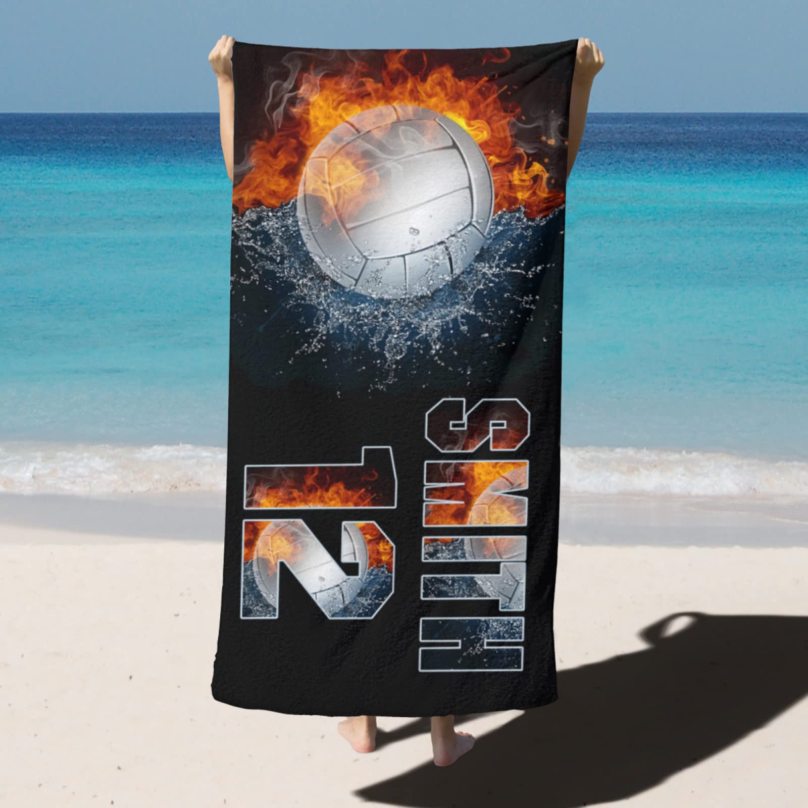 Personalized Volleyball Beach Towel For Summer&Beach|DYTowel257