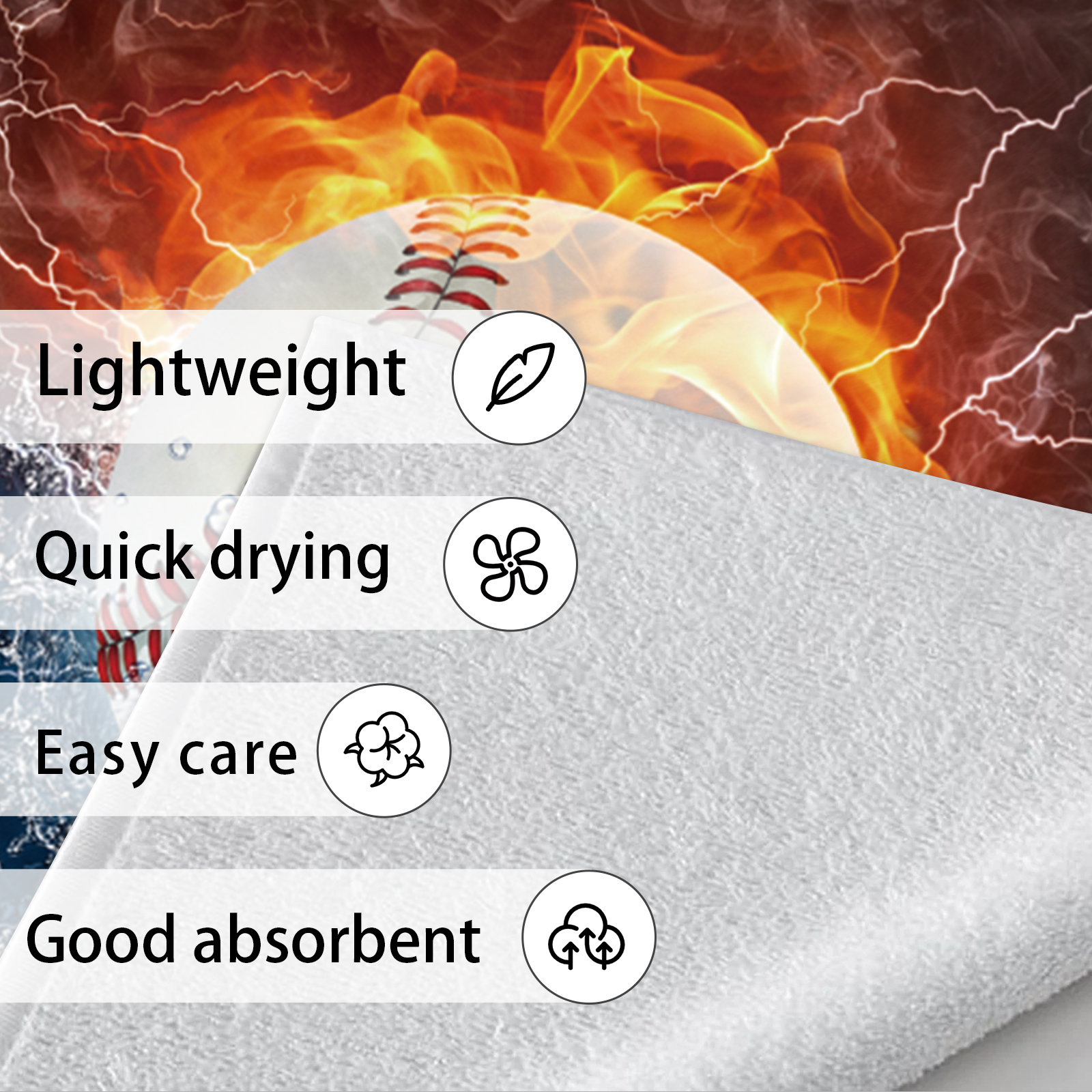 Personalized Softball Beach Towel For Summer&Beach|DYTowel250