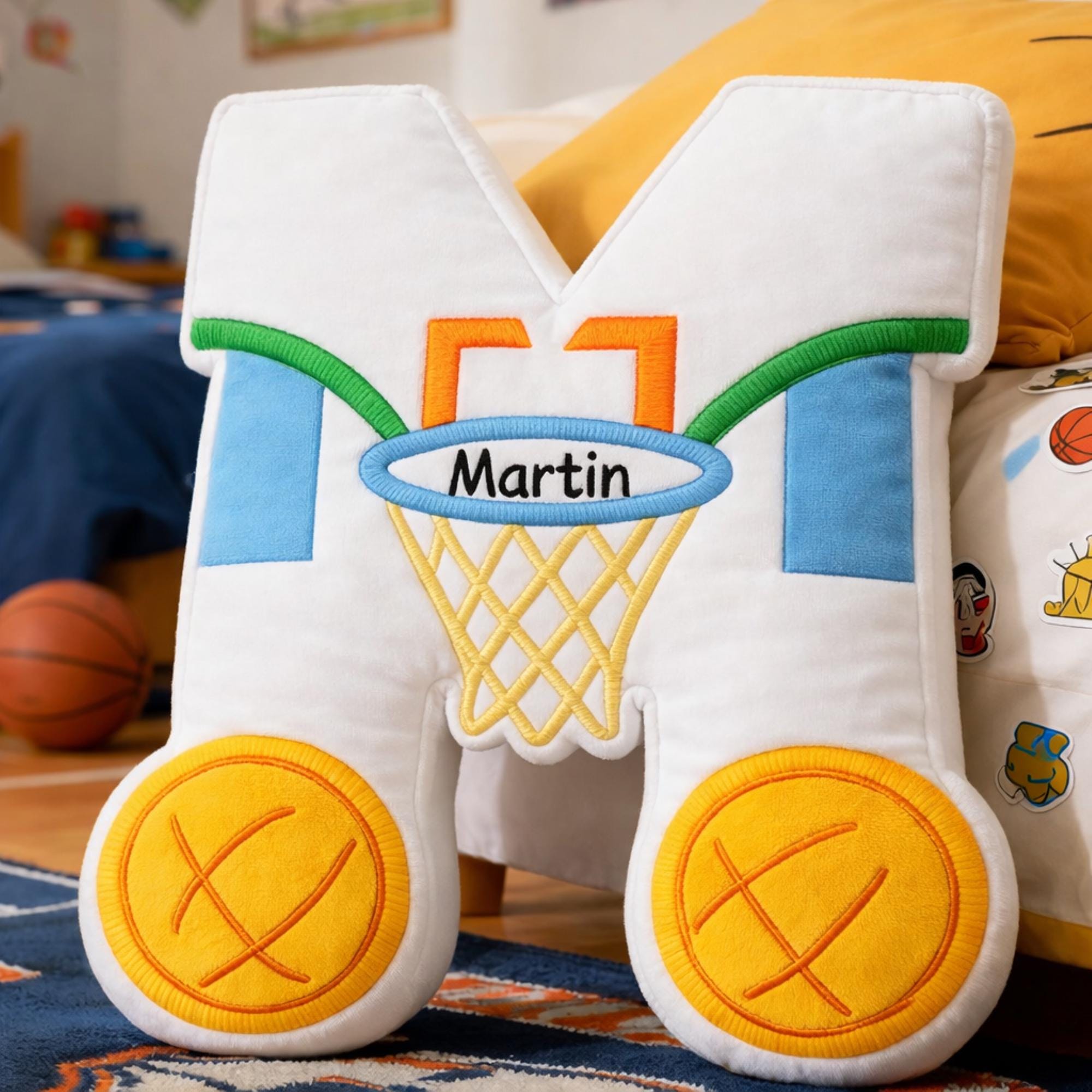 Personalized Basketball Letter with Name for Basketball Lovers
