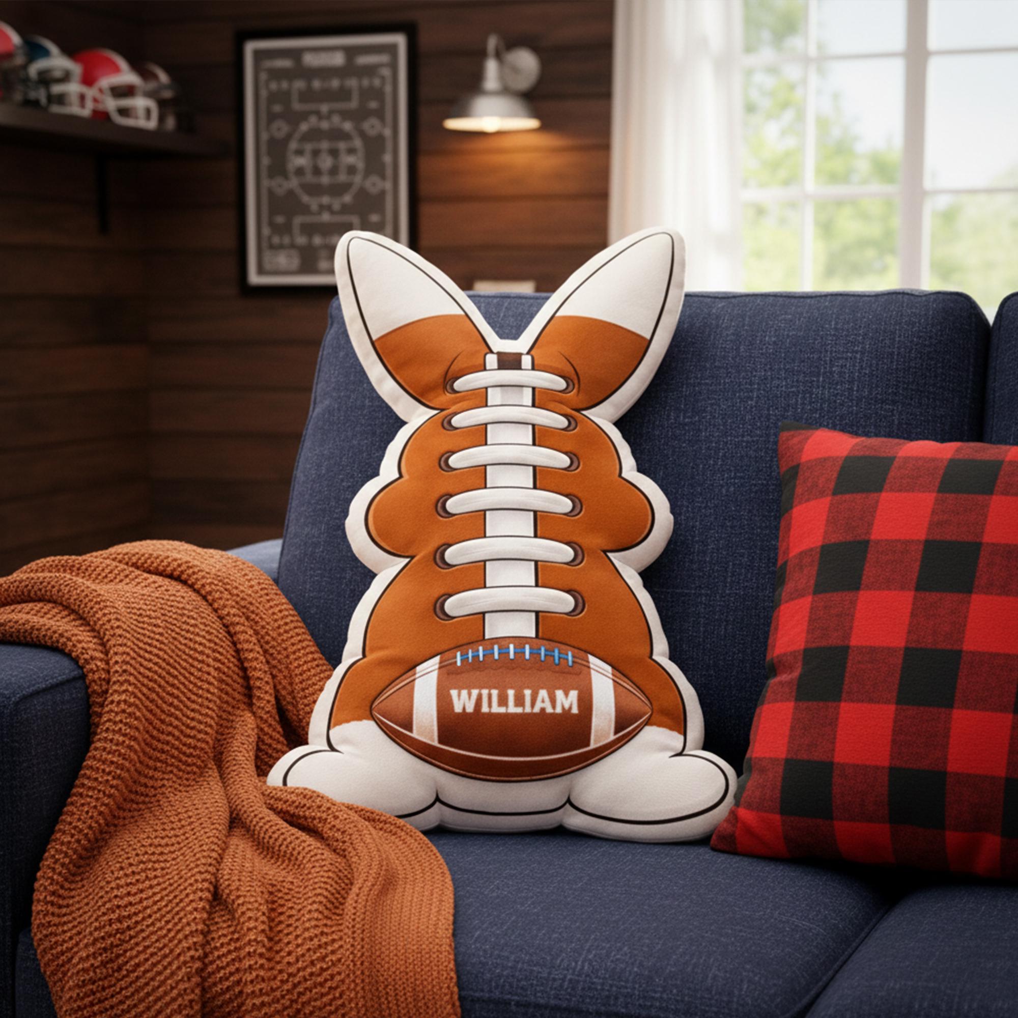 Personalized Bunny Football with Name For Kids 