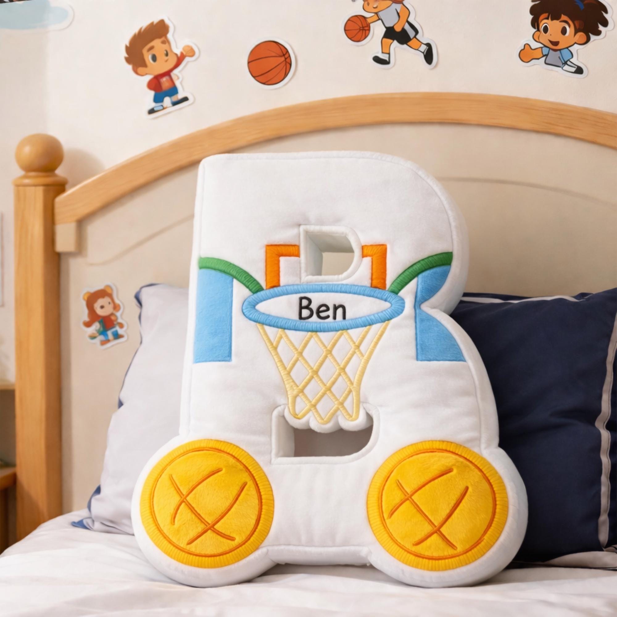 Personalized Basketball Letter with Name for Basketball Lovers